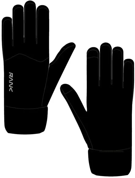 Перчатки RANK Unisex, Core BLK Gloves, Black 3011003-002