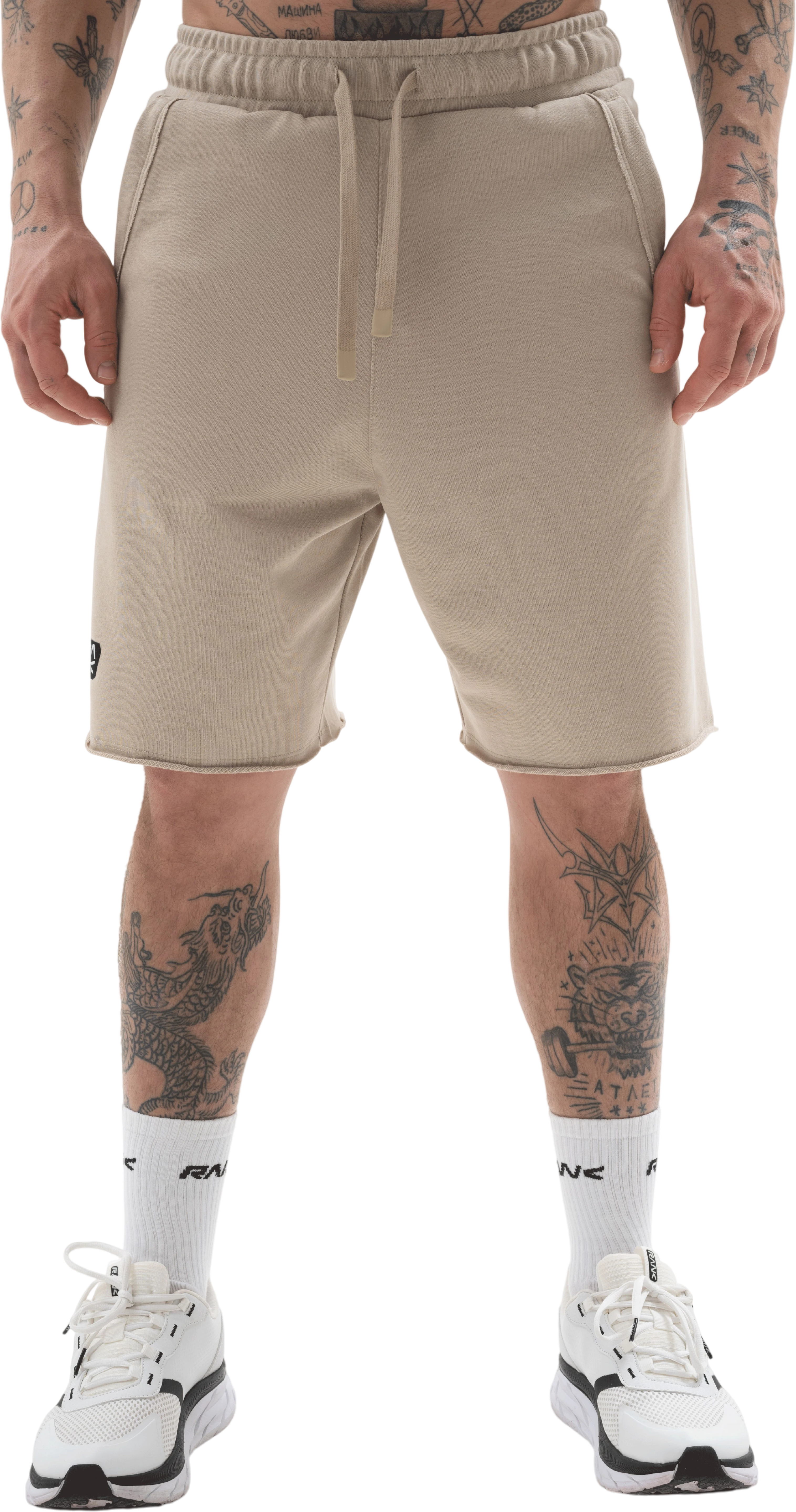 Шорты RANK Man, French Terry RAWS Shorts, Beige