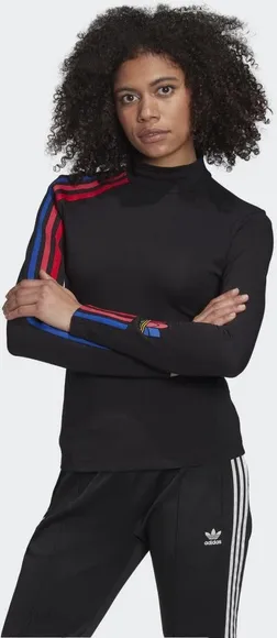 Футболка Adidas TURTLENECK BLACK/MULTCO GD2245