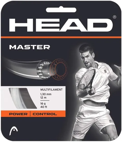 Струны для ракетки Tennis Multifilament Head Master Control 16g 1.28mm Strings - Natural 12m 40ft 281023-16LNT