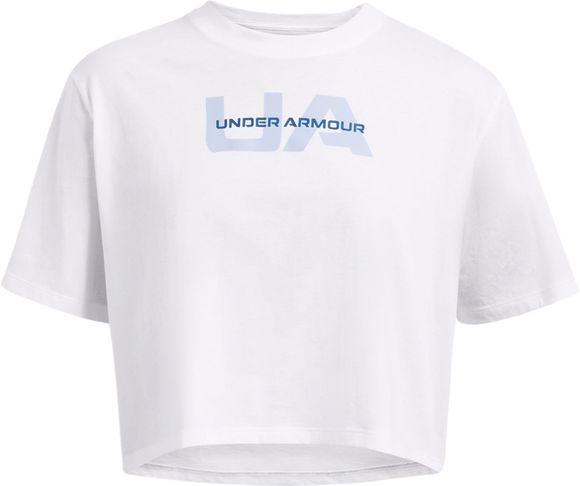 Футболка Under Armour UA W BOXY CROP BRANDED SS 1386846-100