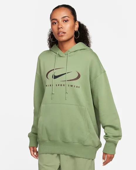 Толстовка Nike NSW Oversized Fleece Pullover Hoodie W FN7698-386