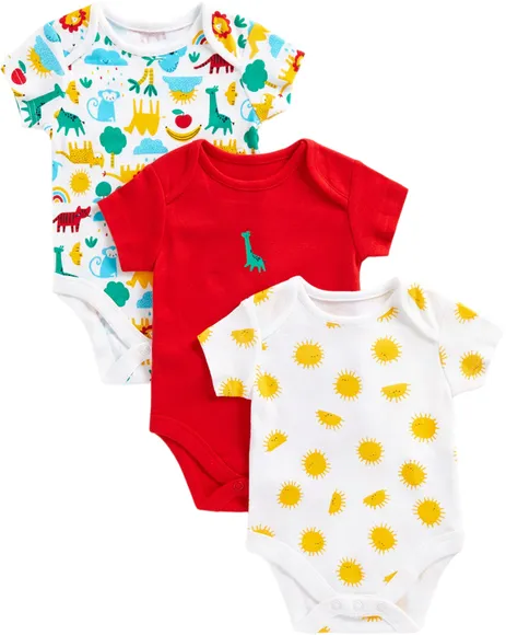 Боди (3 шт) Mothercare BE U BRIGHTS 3PK BODYSUITS SS/092 MC-BB464-1