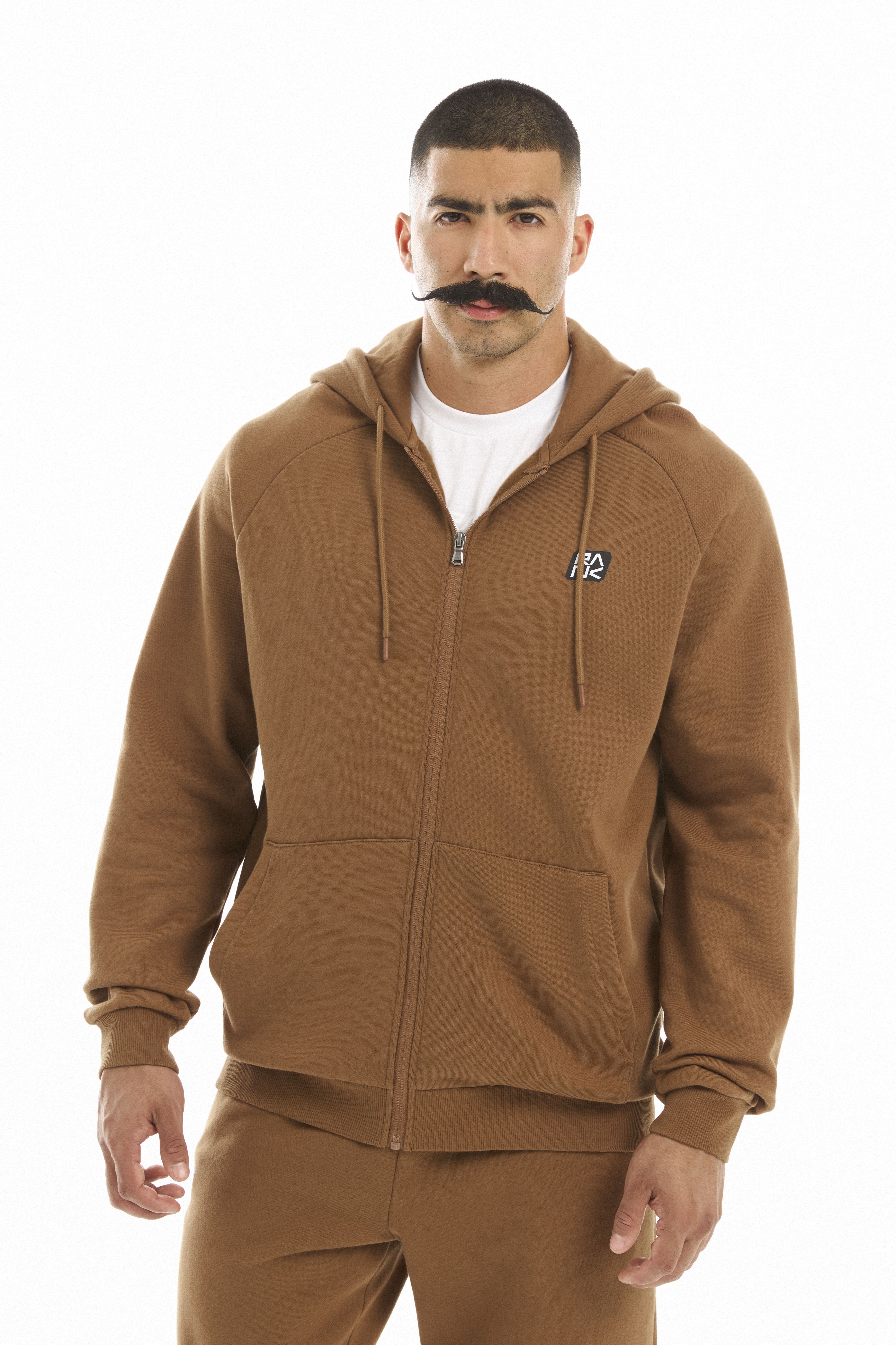 Толстовка RANK Man, Competitor Fleece FZ, Brown/Black