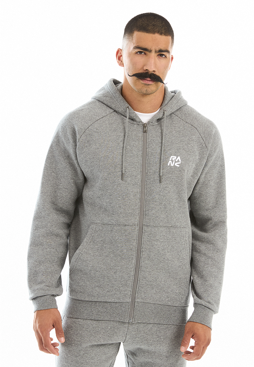 Толстовка RANK Man, Essential Fleece Hoodie FZ, Graphit