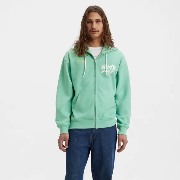 Толстовка Levis Levi's Original RELAXED GRAPHIC ZIPUP GREENS 38717-0010