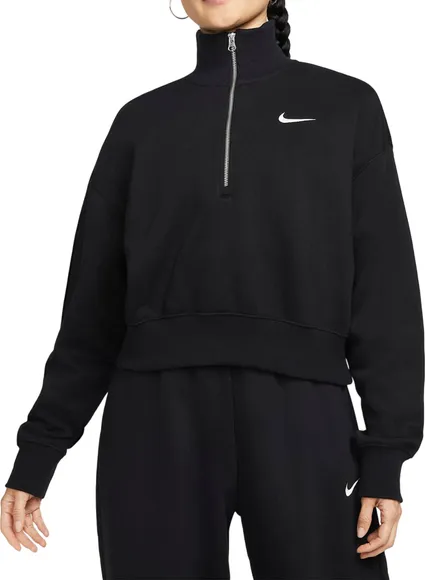 Толстовка Nike W NSW PHNX FLC QZ CROP DQ5767-010