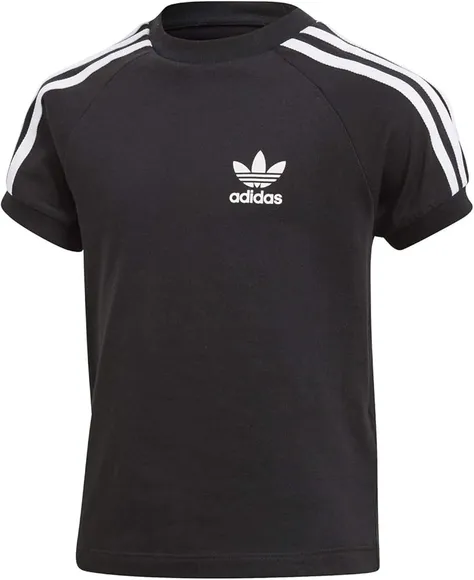 Футболка спортивная дет. Adidas L CLFRN TEE BLACK/WHITE CY2295