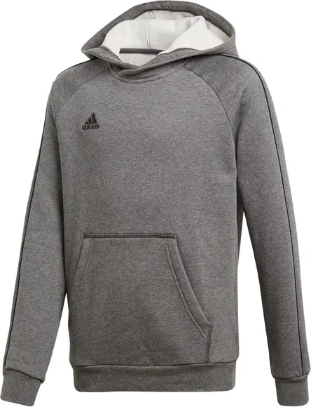 Толстовка Adidas CORE18 HOODY Y dark grey heather,black CV3429