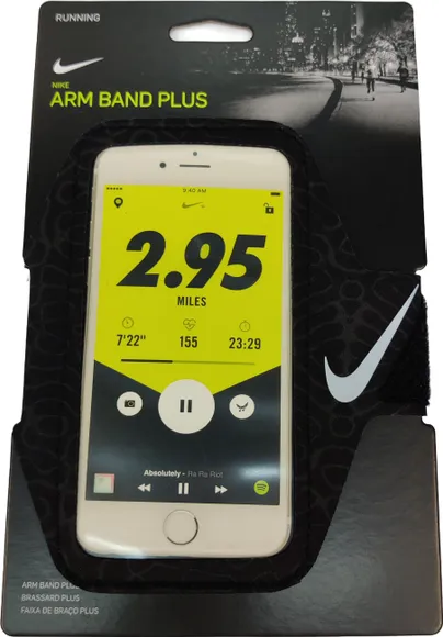 Чехол для телефона на руку NIKE LEAN ARM BAND PLUS PRINTED BLACK/ANTHRACITE/SILVER N.100.3639.045.OS