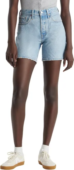 Шорты Levis 501® MID THIGH SHORT MED INDIGO - WORN IN 85833-0057