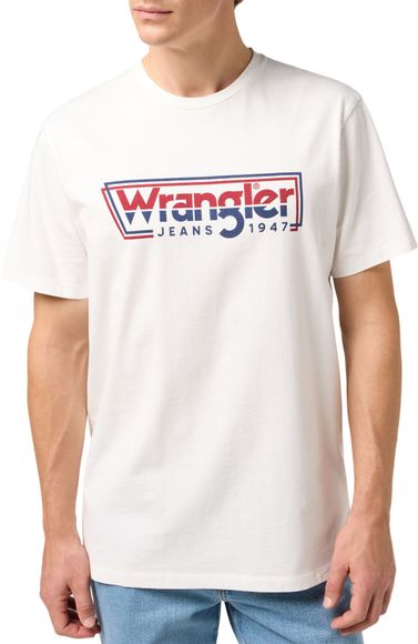 Футболка Wrangler GRAPHIC TEE WORN WHITE 112350467