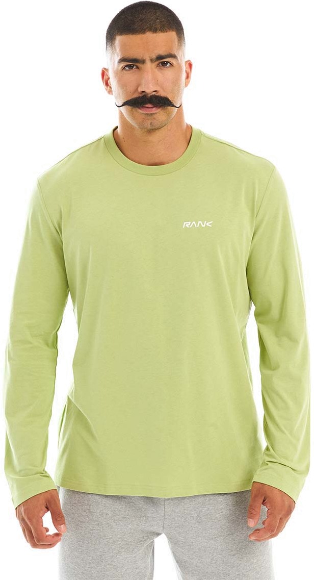 Футболка с длинным рукавом RANK Man, Risen Core Long Sleeve, Olive/White