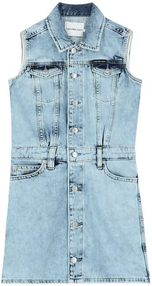 Платье Calvin Klein SLEEVELESS L BLUE DENIM DRESS IG0IG01422-1AA