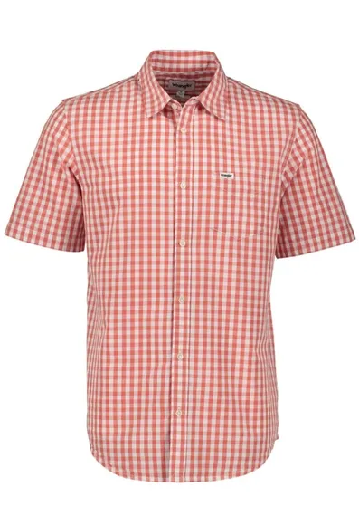 Рубашка Wrangler SS 1 PKT SHIRT RED 112350569