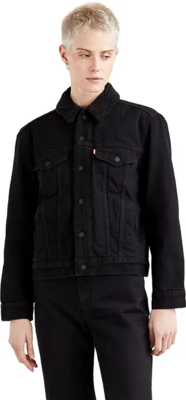 Джинсовка утепленная Levis Levi's Original EXBF SHERPA TRUCKER FOREVER BLA 36137-0015