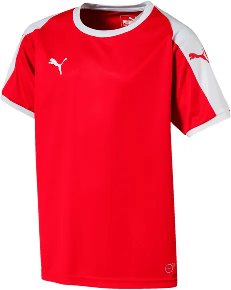 Футболка LIGA Jersey Jr Puma Red-Puma White