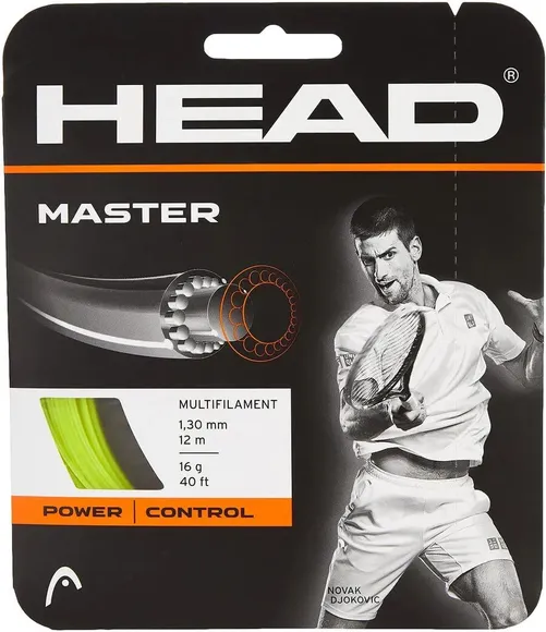 Струны для ракетки Tennis Multifilament Head Master Control 16g 1.28mm Strings - Natural 12m 40ft 281023-16YW