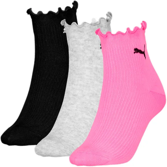 Носки (3 пары) PUMA WOMEN RUFFLE QUARTER 3P