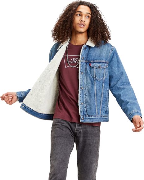 Куртка утеплённая Levis Levi's Original TYPE 3 SHERPA TRUCKER FABLE SHERPA TRU 16365-0128