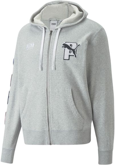 Толстовка PUMA x PUMA FZ Hoodie Light Gray Heather 53241604