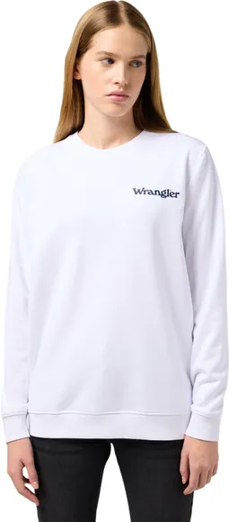 Джемпер Wrangler CREW SWEAT WHITE 112351426