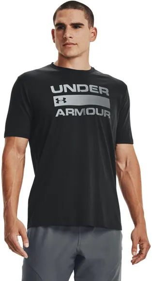 Футболка Under Armour UA TEAM ISSUE WORDMARK SS Black / / Rhino Gray 1329582-001