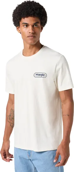 Футболка Wrangler LOGO TEE WORN WHITE 112351388