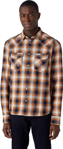 Рубашка Wrangler LS WESTERN SHIRT GOLDEN OAK W5566ZH43