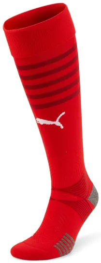 Гетры teamFINAL Socks Puma Red-Puma White 70531301