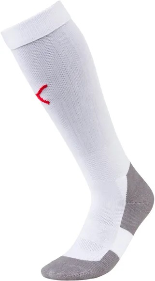 Гетры Team LIGA Socks CORE Puma White-Puma Red 70344111