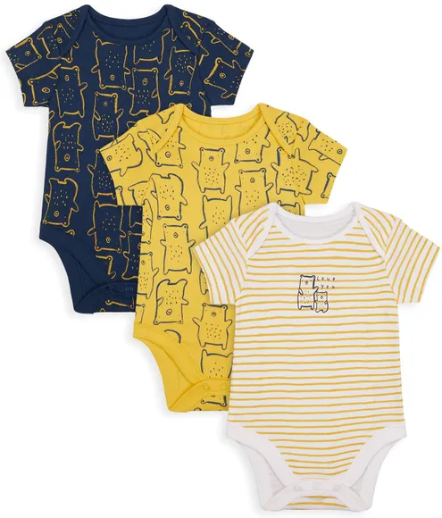 Боди (3 шт) Mothercare B M&D BEAR 3PK BODYSUITS SS MC-YA004-1