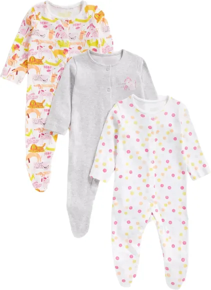 Комбинезон (3 шт) Mothercare BE G CM 3PK SLEEPSUITS MC-ZA062-1