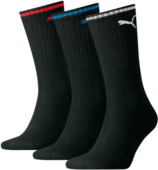 Носки (3 пары) PUMA SPORT CREW STRIPE 3P