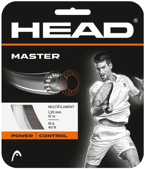 Струны для ракетки Tennis Multifilament Head Master Control 16g 1.28mm Strings - Natural 12m 40ft 281023-16WH