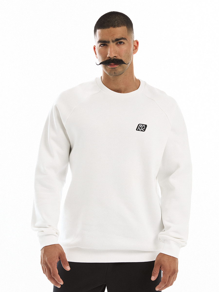 Свитшот RANK Man, Competitor Fleece Crew, White/Light grey