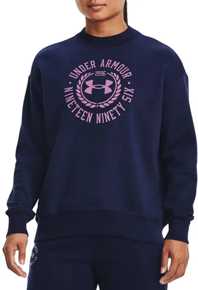 Джемпер Under Armour Rival Fleece Crest Grp Crew-NVY 1373029-410