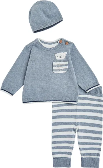 Комплект (джемпер, брюки, шапка) Mothercare MFB KNITTED 3PC SET MC-CB781-1