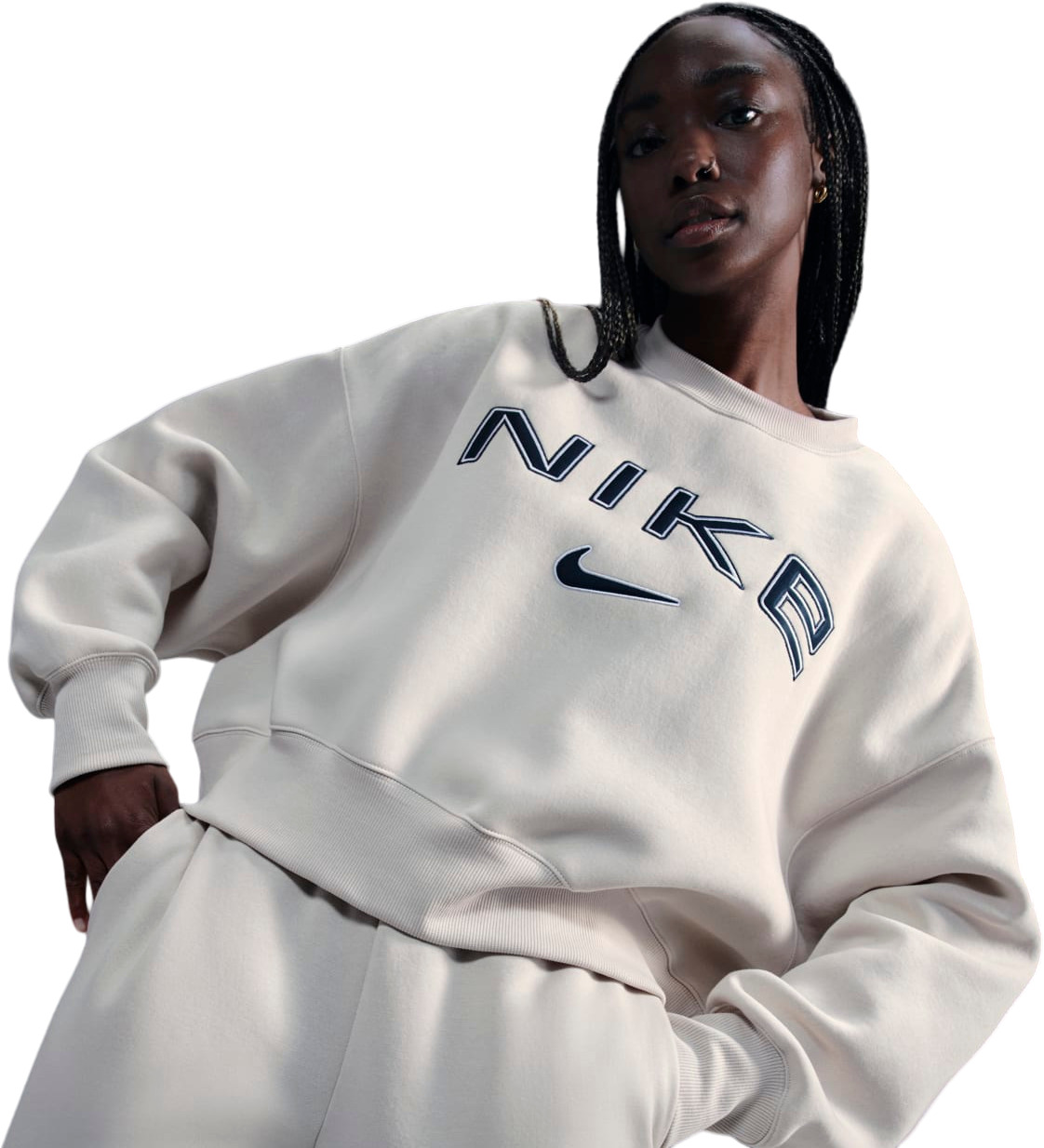 Толстовка Nike W NSW PHNX FLC OOS LOGO CREW