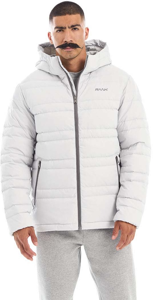 Пуховик RANK Man, PROOF-TEX Down Hooded Jacket, Light grey