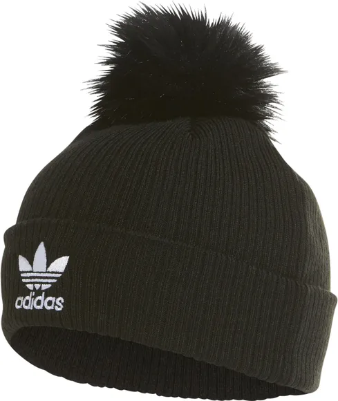 Шапка Adidas W FUR POM BEANI BLACK ED4723