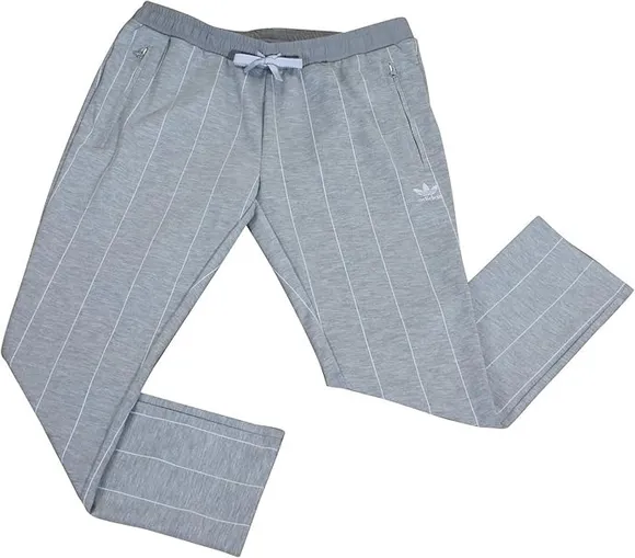 Трикотажные брюки жен. Adidas CIGARETTE PANT MGREYH/WHITE BK6077