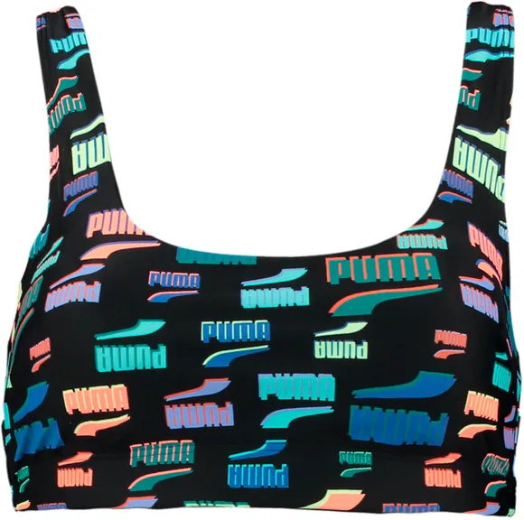 Купальник (верх) PUMA SWIM WOMEN PRINTED SCOOP NECK TOP 1P 93807401