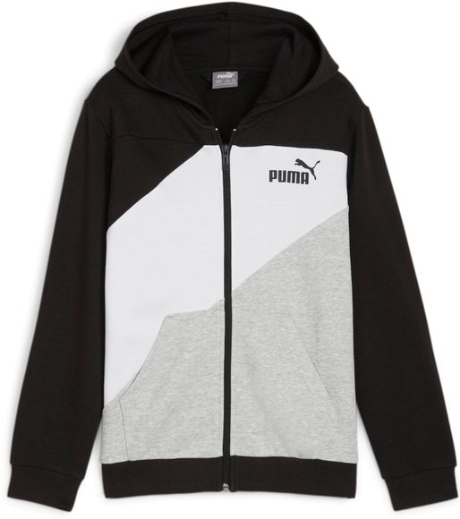 Толстовка PUMA POWER Colorblock Full-Zip Hoodie TR B