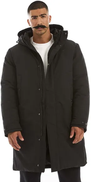 Пальто пуховое RANK Man, PROOF-TEX Long Down Jacket, Black 1004003-001