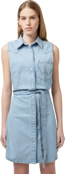 Платье Wrangler SLEEVELESS DRESS LIGHT WASH 112351310