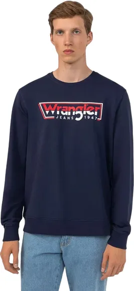 Джемпер Wrangler GRAPHIC CREW SWEAT NAVY 112351251