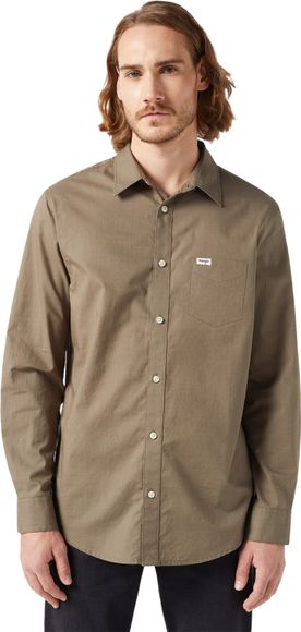 Рубашка Wrangler 1 PKT SHIRT DUSTY OLIVE 112350720