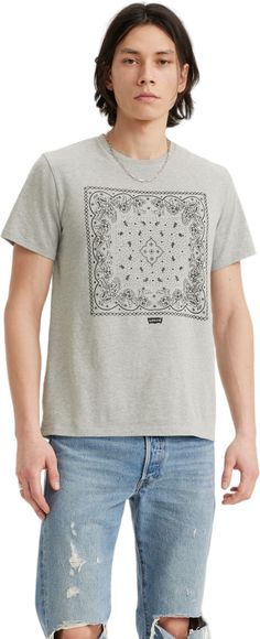 Футболка Levis Levi's® GRAPHIC CREWNECK TEE GREYS 22491-1383