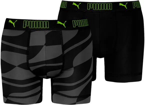 Боксеры (2 шт) PUMA SPORT MICROFIBER PRINT BOXER 2P